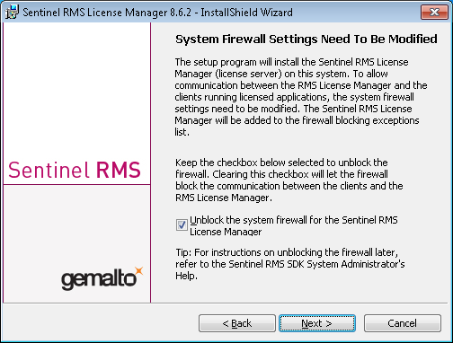 sentinel rms license manager download